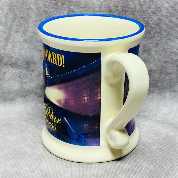 The Polar Express All Aboard Ceramic Mug Hot Chocolate Cup Christmas Train - Picture 7 of 11